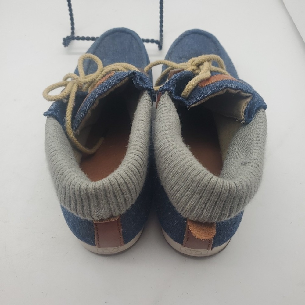 Schmoove Shoes 9.5 Mens Desert Beach Denim Beach Style Rare Vintage - Picture 3 of 6